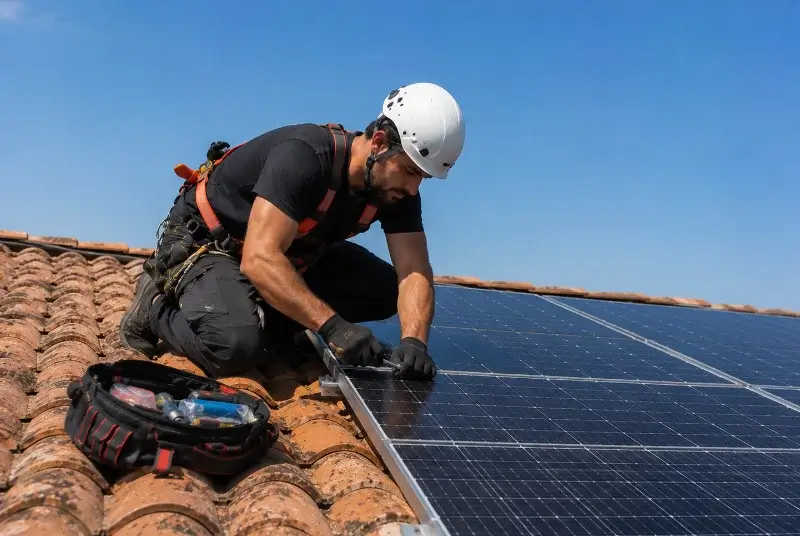 Maintenance et monitoring de panneaux solaires à Saint-Thibéry
