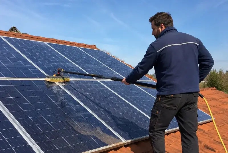 Nettoyage et entretien de panneaux solaires à Saint-Thibéry